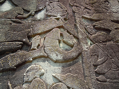 カンボジア壁面 カンボジア壁面